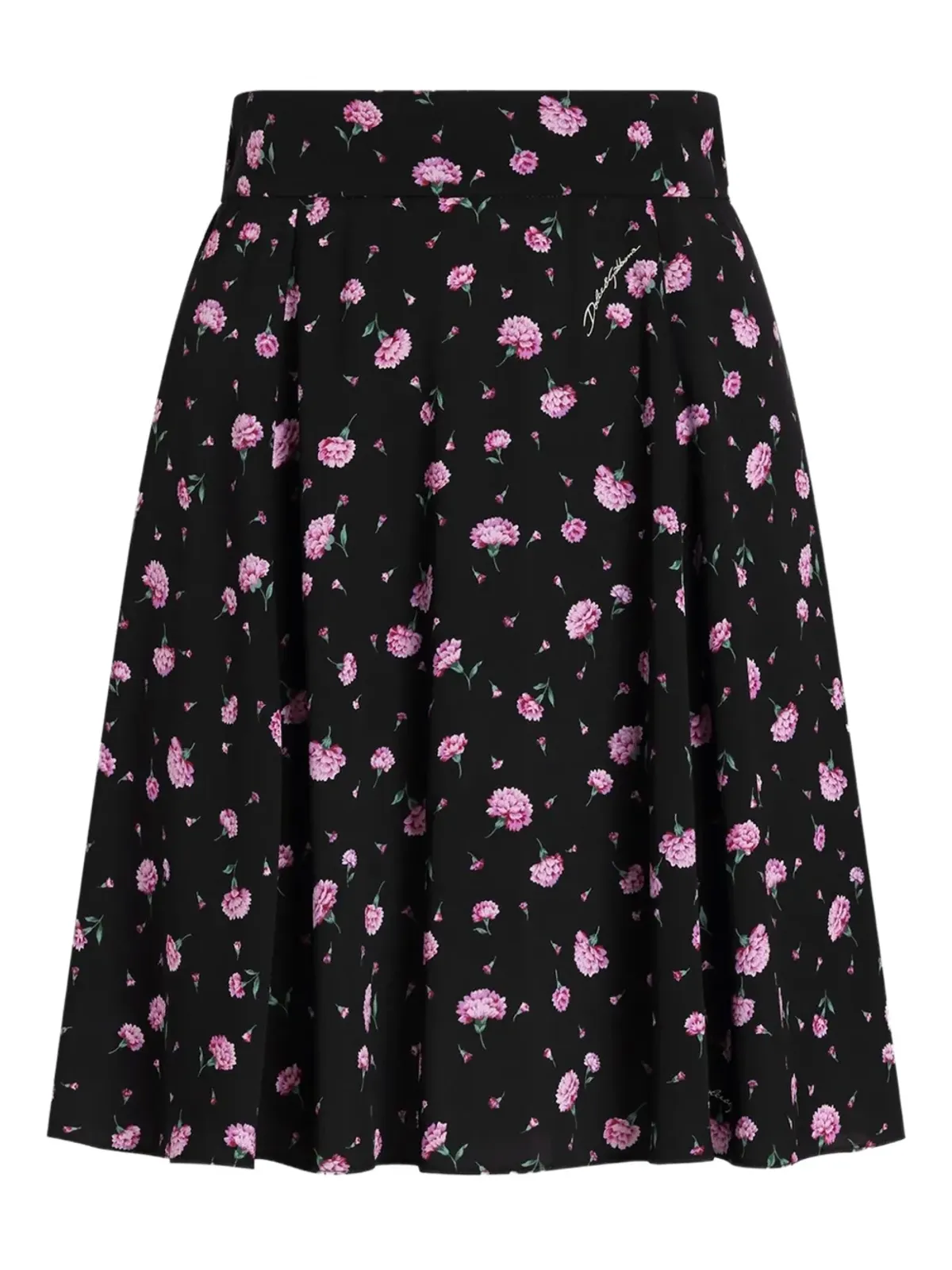 Dolce & Gabbana 花柄プリント ミニスカート - 画像1