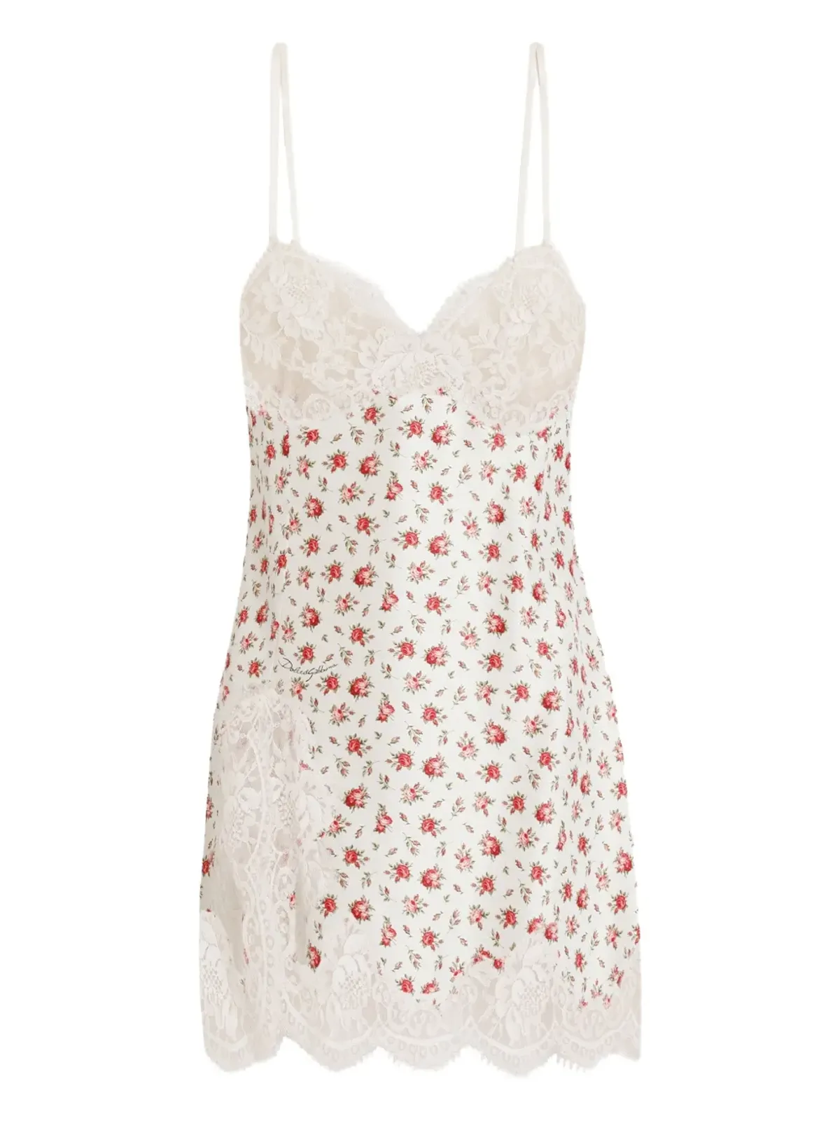 Dolce & Gabbana フローラルレース ミニドレス - 画像1