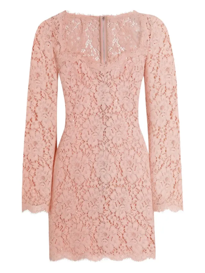 Dolce & Gabbana Dolce & Gabbana コルドネットレースのミニドレスの商品画像