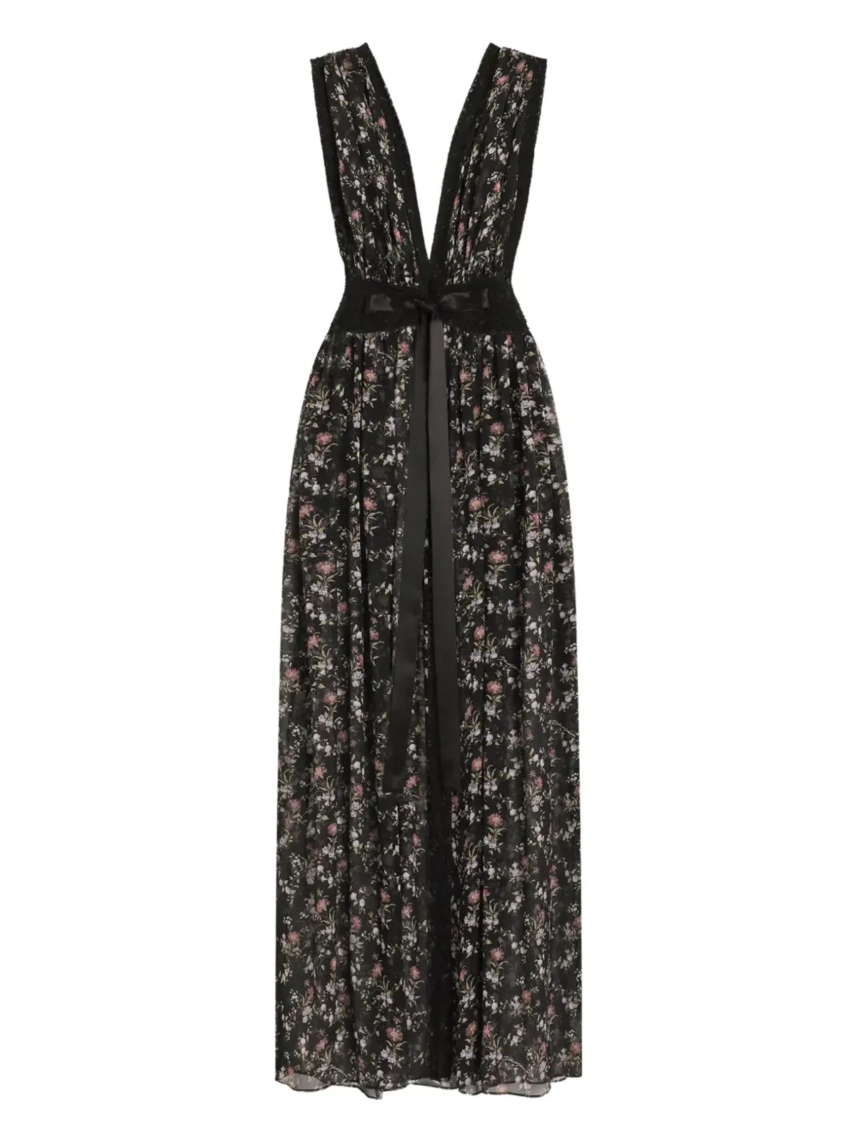 Dolce & Gabbana レース花柄マキシドレス - 画像1