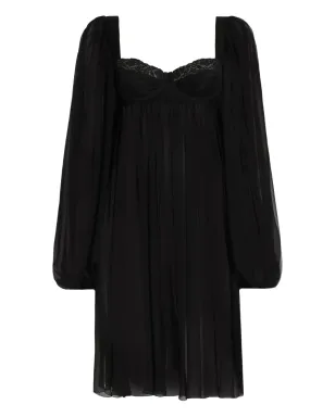 Dolce & Gabbana レース バルーンスリーブ ミニドレス - サムネイル1