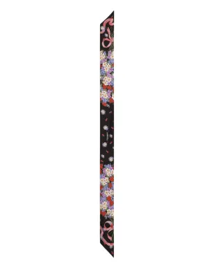 Dolce & Gabbana 小花柄シルクツイル バンダヌ - ブラック - サムネイル1
