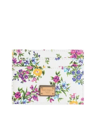 Dolce & Gabbana プリントカーフスキン カードホルダー - White - サムネイル1
