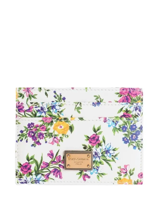 Dolce & Gabbana Dolce & Gabbana プリントカーフスキン カードホルダー - Whiteの商品画像