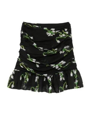 Cynthia Rowley 花柄プリント シルク ミニスカート - サムネイル2