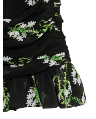 Cynthia Rowley 花柄プリント シルク ミニスカート - サムネイル3
