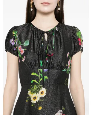 Cynthia Rowley フローラルプリント ラメ入り ミディドレス - サムネイル5