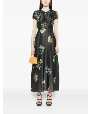 Cynthia Rowley フローラルプリント ラメ入り ミディドレス - サムネイル2