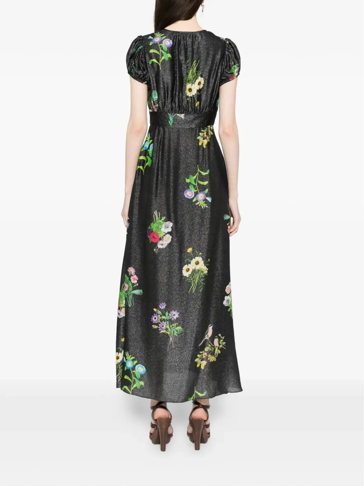 Cynthia Rowley フローラルプリント ラメ入り ミディドレス - 画像4