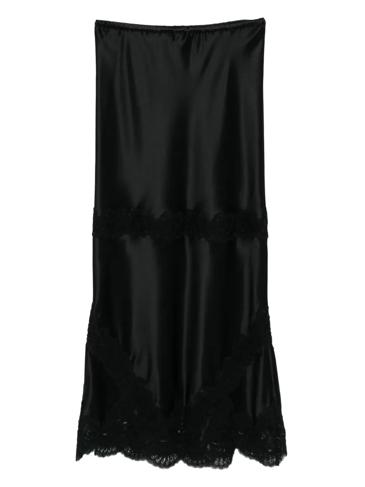 Cynthia Rowley サテンレーススカート - 画像2
