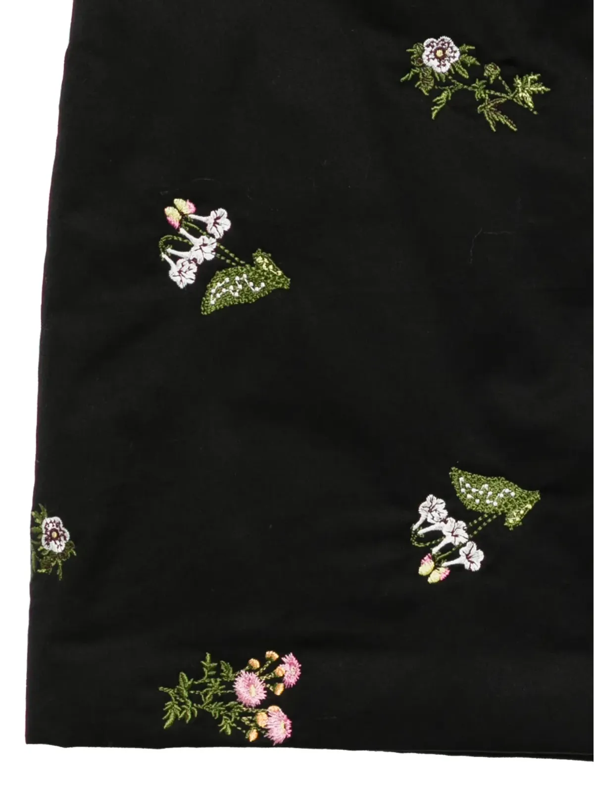 Cynthia Rowley 花柄刺繍ミニスカート - ブラック - 画像3