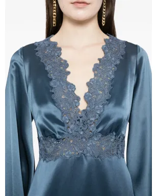 Cynthia Rowley サテンレースミニドレス - サムネイル5