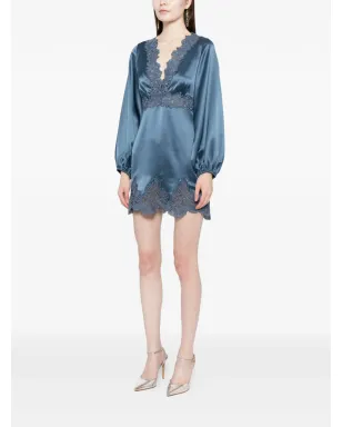 Cynthia Rowley サテンレースミニドレス - サムネイル3