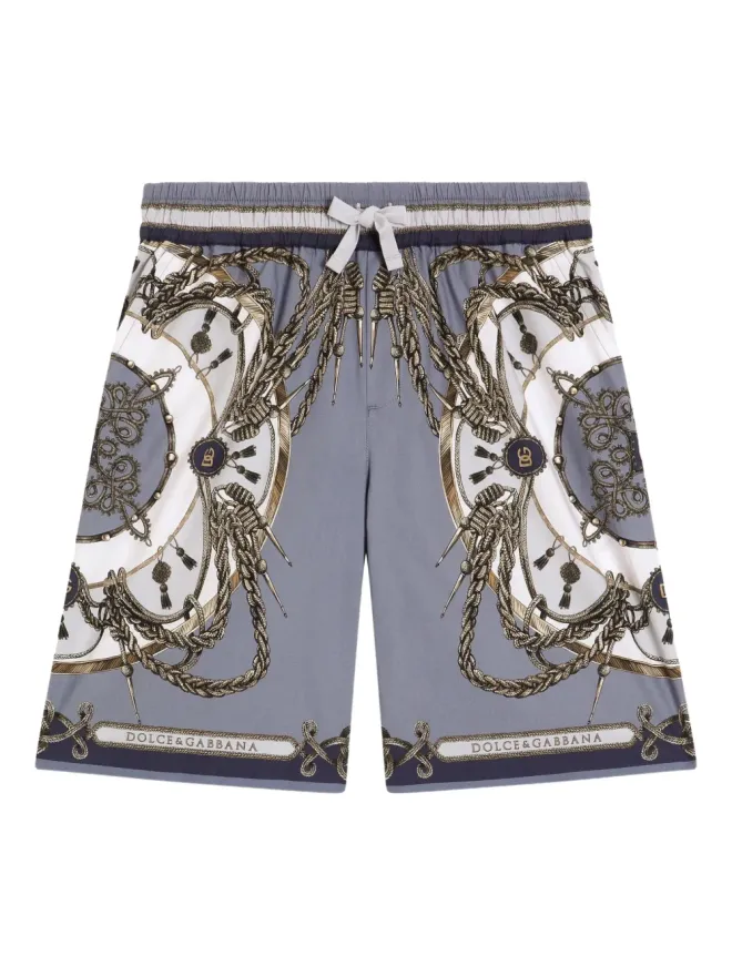 Dolce & Gabbana Kids Dolce & Gabbana Kids パターン柄バミューダショーツの商品画像