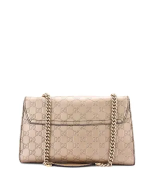 Gucci ビンテージ エミリー チェーンフラップバッグ Guccissima レザー ミディアム ショルダーバッグ - ニュートラルカラー - サムネイル2