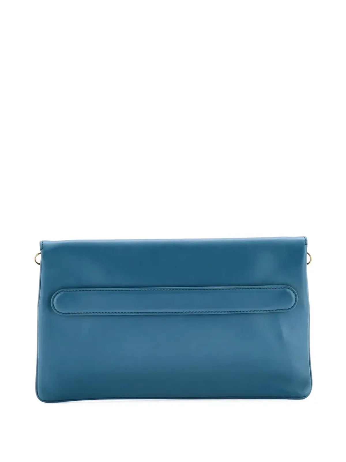 Christian Dior ビンテージ ダブルチェーンバッグ レザー ミディアムショルダーバッグ - ブルー - 画像2