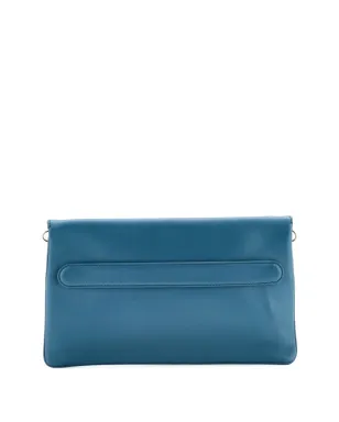 Christian Dior ビンテージ ダブルチェーンバッグ レザー ミディアムショルダーバッグ - ブルー - サムネイル2