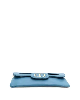 Christian Dior ビンテージ ダブルチェーンバッグ レザー ミディアムショルダーバッグ - ブルー - サムネイル3
