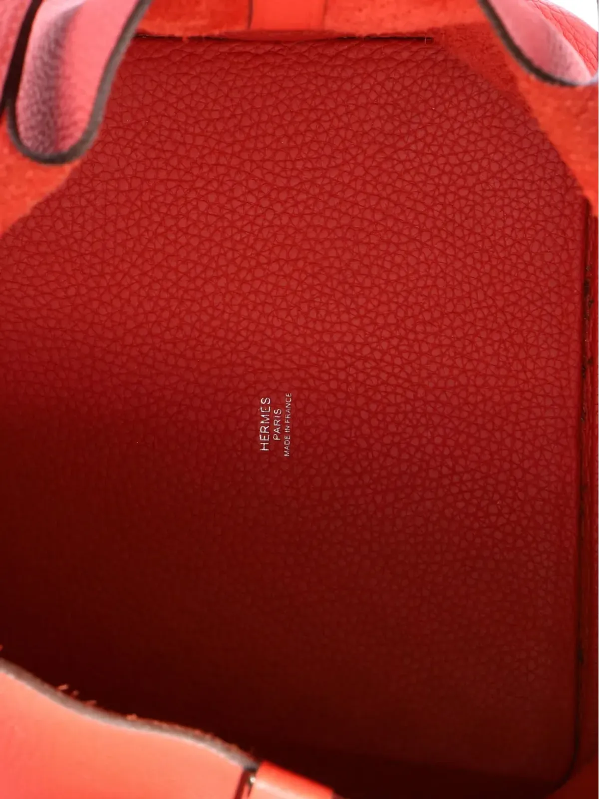 Hermès ビンテージ ピコタン ロック バッグ Clemence MM バケットバッグ - レッド - 画像5