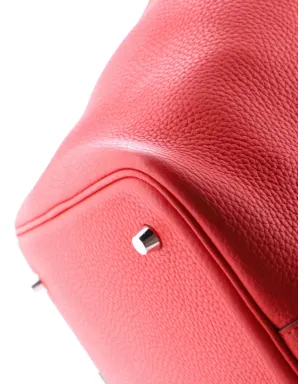 Hermès ビンテージ ピコタン ロック バッグ Clemence MM バケットバッグ - レッド - サムネイル4