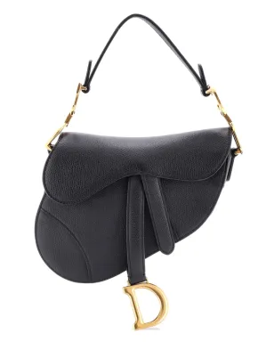 Christian Dior ビンテージ サドルハンドバッグ レザー ミニショルダーバッグ - ブラック - サムネイル1