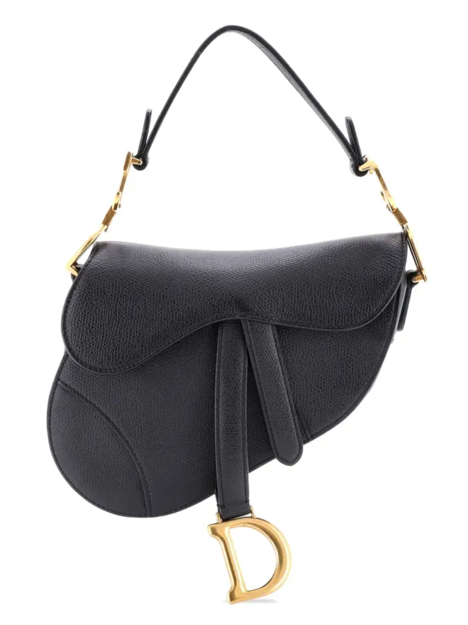 Christian Dior Pre-Owned Christian Dior ビンテージ サドルハンドバッグ レザー ミニショルダーバッグ - ブラックの商品画像