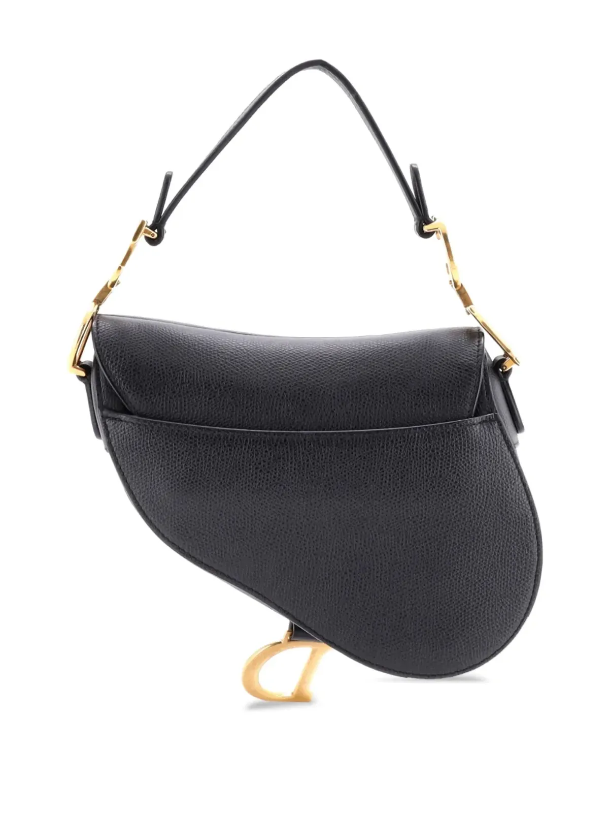 Christian Dior ビンテージ サドルハンドバッグ レザー ミニショルダーバッグ - ブラック - 画像2