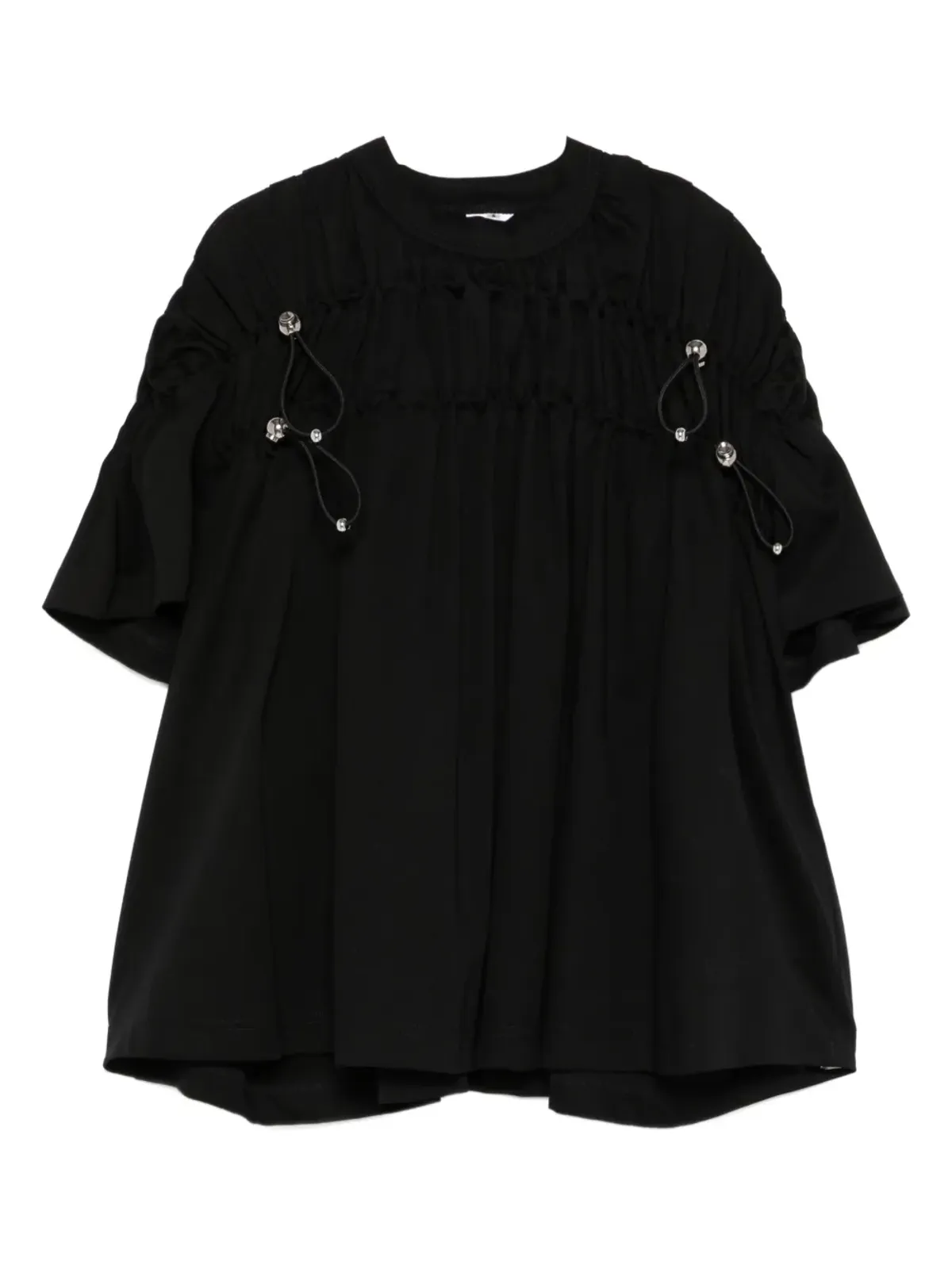 Noir Kei Ninomiya エンベリッシュド ギャザード ブラウス - 画像1