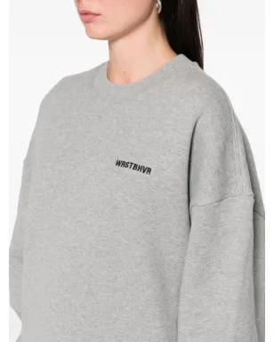 WRSTBHVR Neni ロゴ刺繍 クルーネック スウェット - グレー - サムネイル5