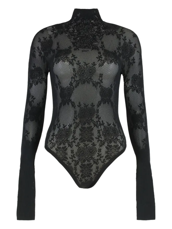 Les Filles d'Eva Les Filles d'Eva 花柄レースのタートルネック ボディスーツの商品画像