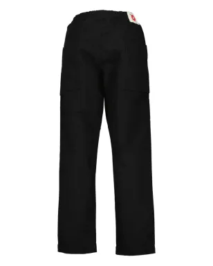 Japan Rags ニコ ロゴパッチ エラスティケーテッド トラウザー - Black - サムネイル2