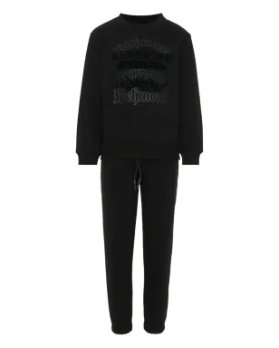 John Richmond Junior ロゴプリント トラックスーツセット ブラック - サムネイル1