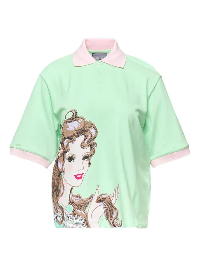 Ashley Williams Ashley Williams グラフィックプリントポロシャツの商品画像