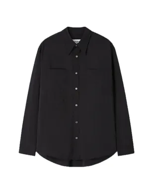 TONYWACK ボタン留めポケットシャツ - Black - サムネイル1