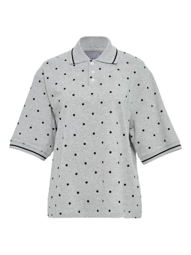 Ashley Williams Ashley Williams ドット柄ポロシャツ（グレー）の商品画像