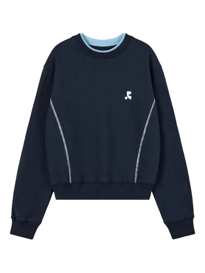 Rest&Recreation Rest&Recreation レイヤードネック ロゴディテール スウェットシャツの商品画像