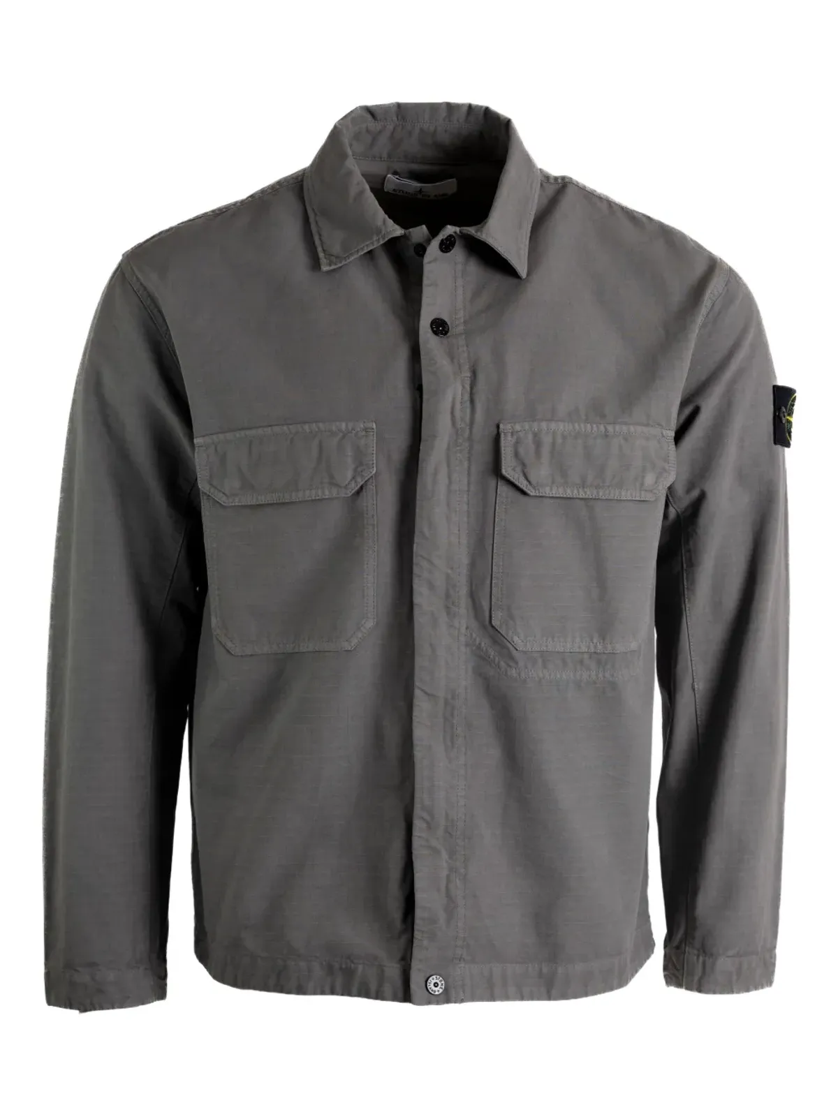 Stone Island コットン パッチポケット シャツ - 画像1
