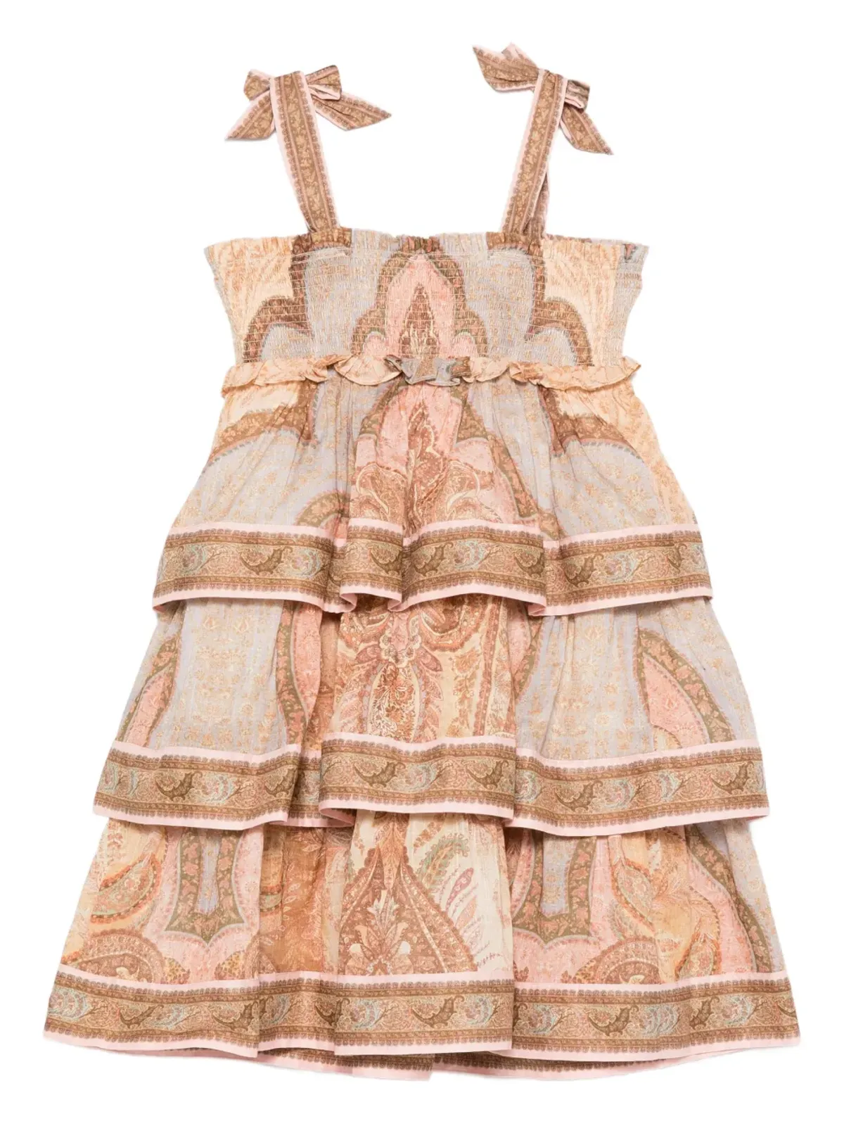 ZIMMERMANN Kids Awaken ティアードフリルドレス - 画像2