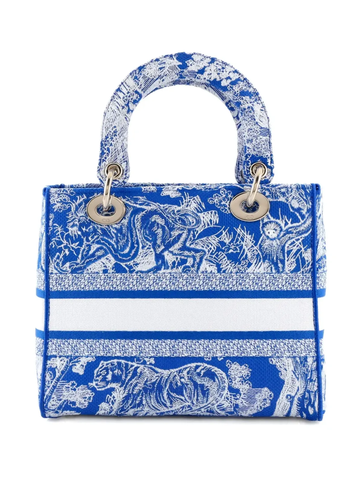 Christian Dior Pre-Owned レディ D-lite 刺繍入りキャンバス トートバッグ - ブルー - 画像2