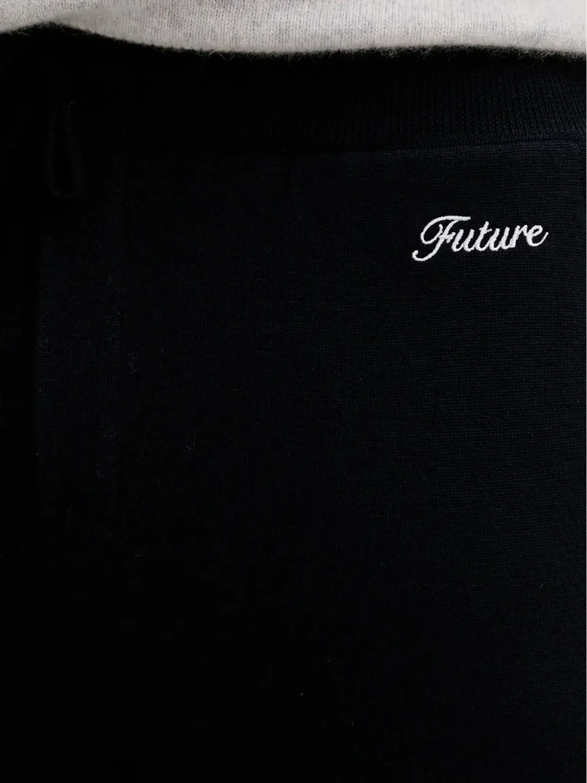FROM FUTURE ロゴ刺繍ショーツ ブルー - 画像4