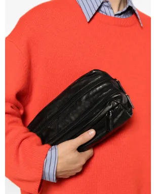 Prada Pre-Owned 2010年代 レザー/ナイロン メッセンジャーバッグ - ブラック - サムネイル2
