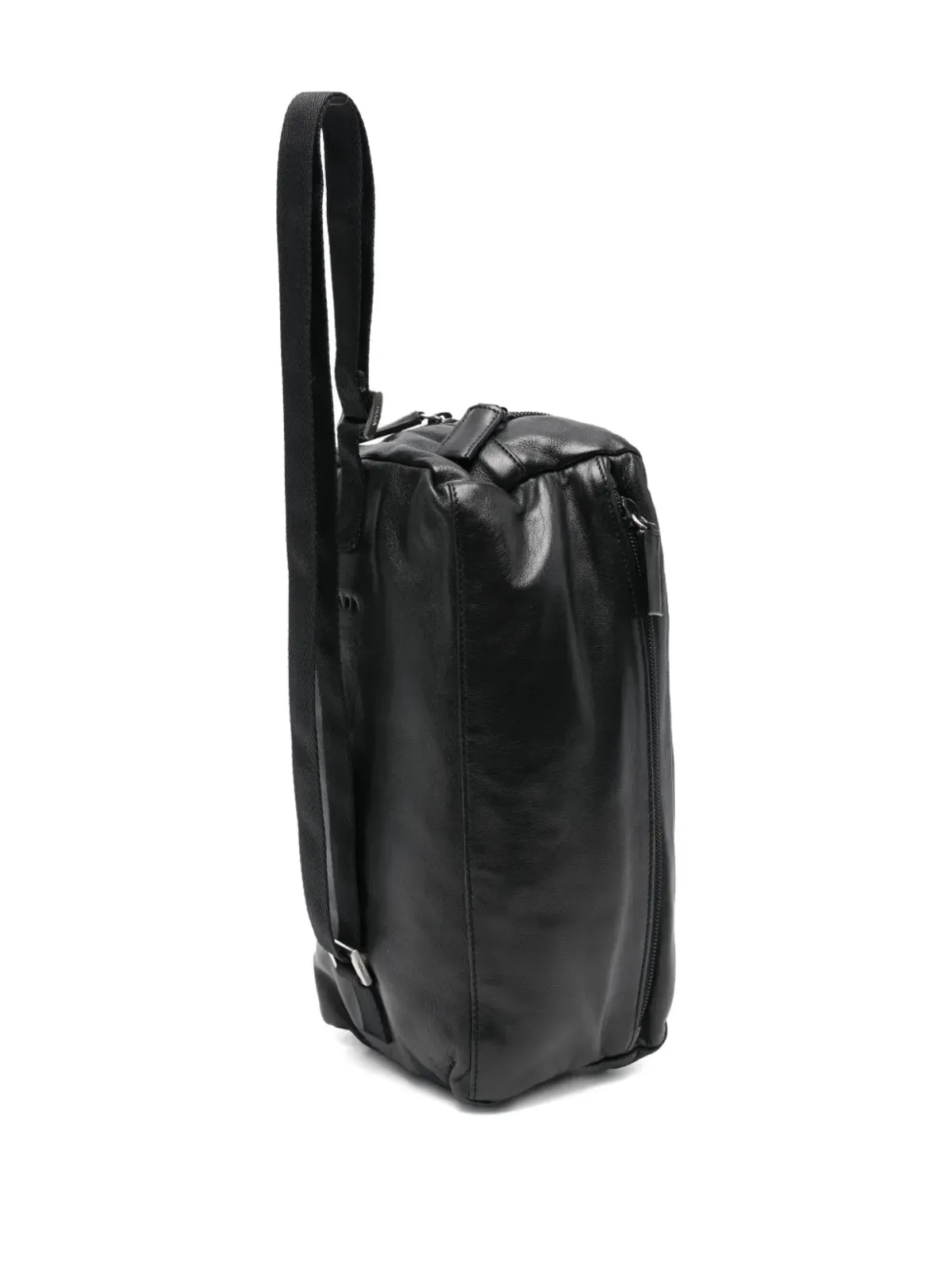 Prada Pre-Owned 2010年代 レザー/ナイロン メッセンジャーバッグ - ブラック - 画像3