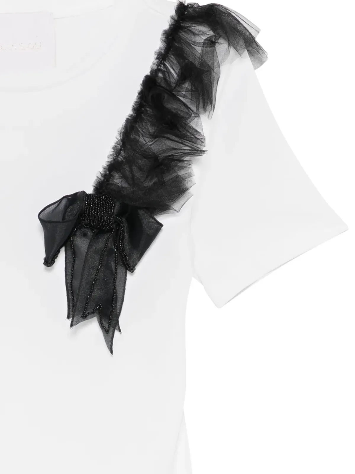 Loulou フリル装飾 Tシャツ - 画像3