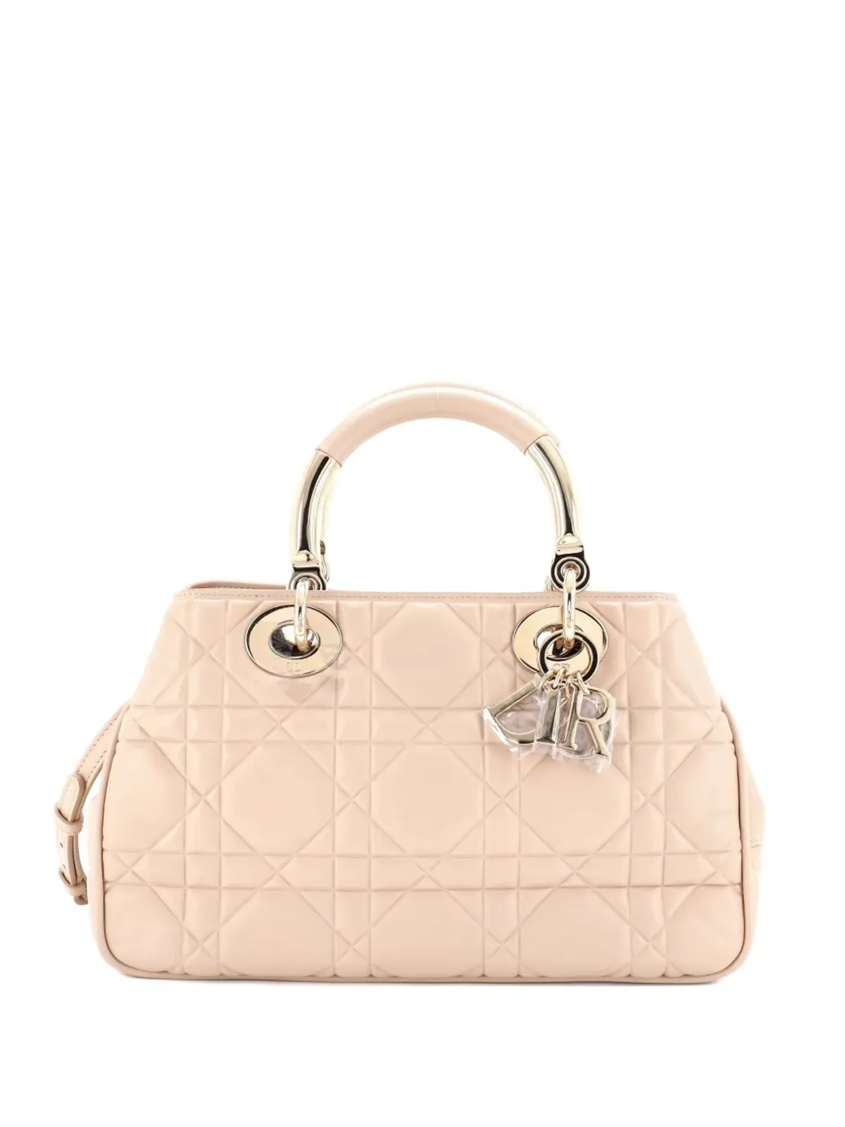 Christian Dior ビンテージ Lady 95.22 バッグ カナージュエンボスレザー ミディアム トートバッグ - ネチュラル - 画像1