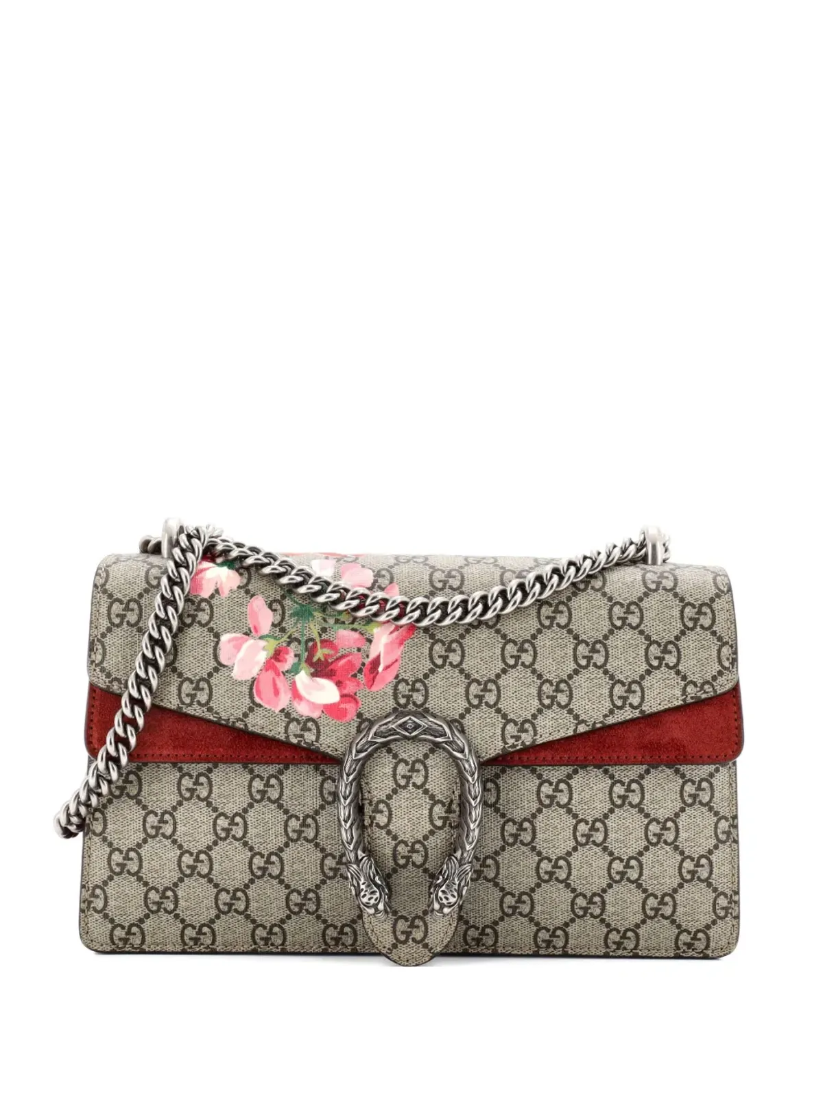 Gucci ビンテージ ディオニソス バッグ ブルームズプリント GGコーテッドキャンバス 小型ショルダーバッグ - ニュートラルカラー - 画像1