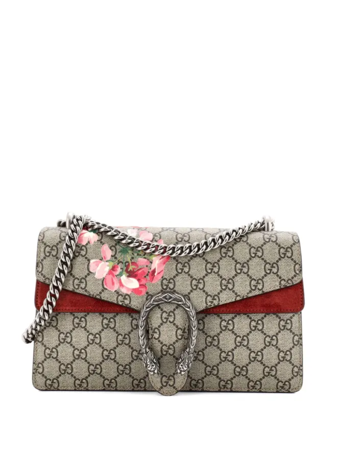 Gucci Pre-Owned Gucci ビンテージ ディオニソス バッグ ブルームズプリント GGコーテッドキャンバス 小型ショルダーバッグ - ニュートラルカラーの商品画像