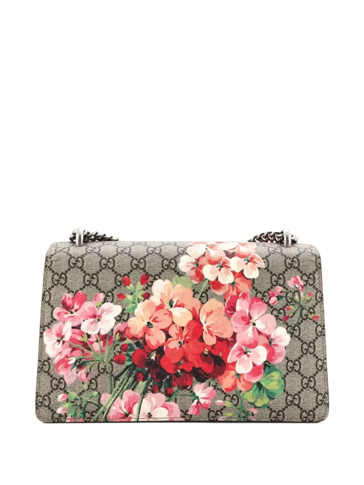 Gucci ビンテージ ディオニソス バッグ ブルームズプリント GGコーテッドキャンバス 小型ショルダーバッグ - ニュートラルカラー - 画像2