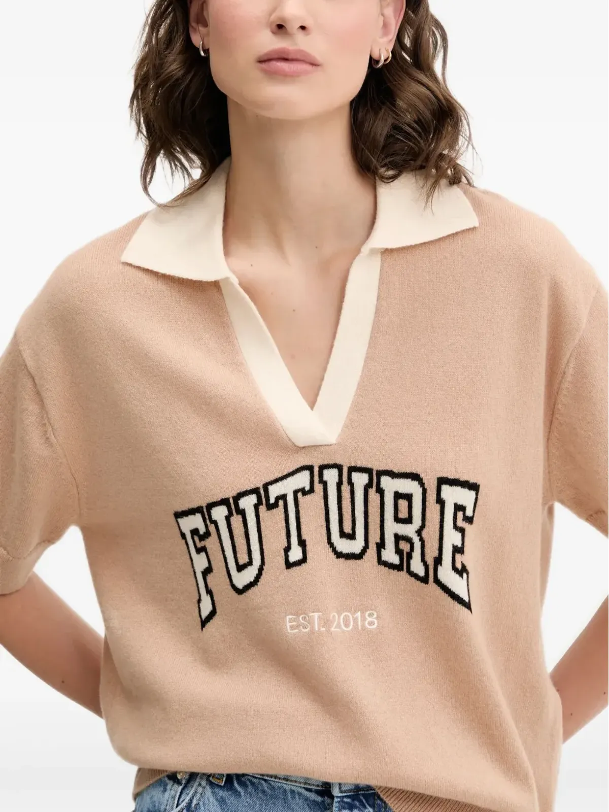 FROM FUTURE 衿付きセーター - 画像4
