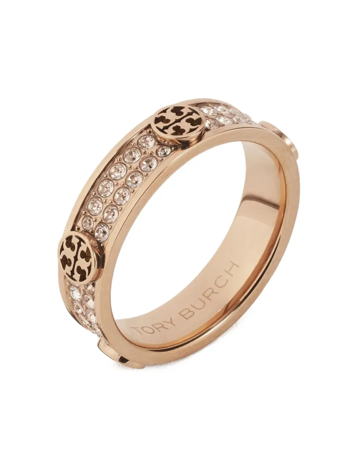 Tory Burch パヴェアイコンリング（ピンク） - 画像1