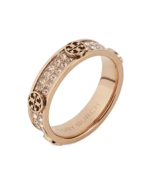 Tory Burch パヴェアイコンリング（ピンク） - サムネイル1